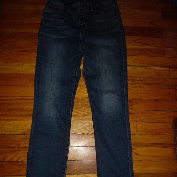 Madewell The Perfect Vintage Crop Jeans Button Fly Size 28 T - Picture 3 of 3
